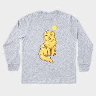 Doodle Golden Kids Long Sleeve T-Shirt